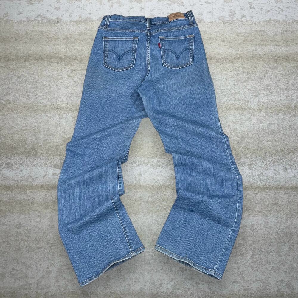 Vintage Y2K Levis Jeans 512 Womens 6 Slim Bootcut Fit Light Wash Denim Red Tab